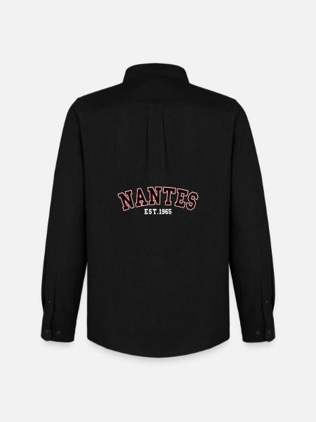 Nantes Est. 1965 - Men's Oxford Shirt by Stanley/Stella - black