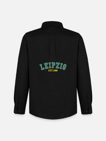 Leipzig Est. 1986 - Men's Oxford Shirt by Stanley/Stella - black