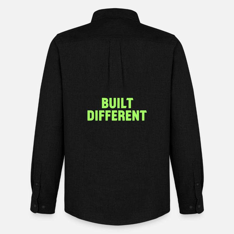 Built Different Neon Tee - Männer Oxford Hemd von Stanley/Stella - Schwarz