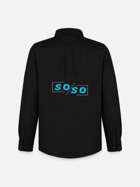 Soso - Männer Oxford Hemd von Stanley/Stella - Schwarz