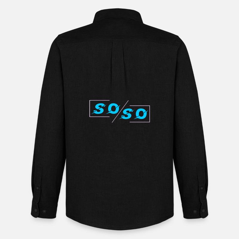 Soso - Männer Oxford Hemd von Stanley/Stella - Schwarz