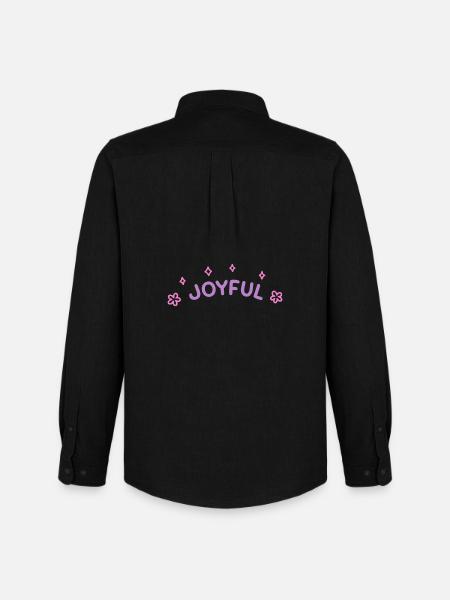 Pastel joy and flowers - Men's Oxford Shirt by Stanley/Stella - black