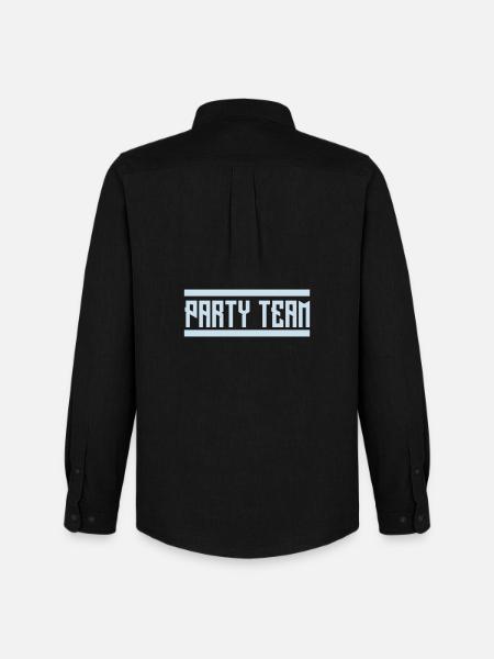 party_team - Men's Oxford Shirt by Stanley/Stella - black