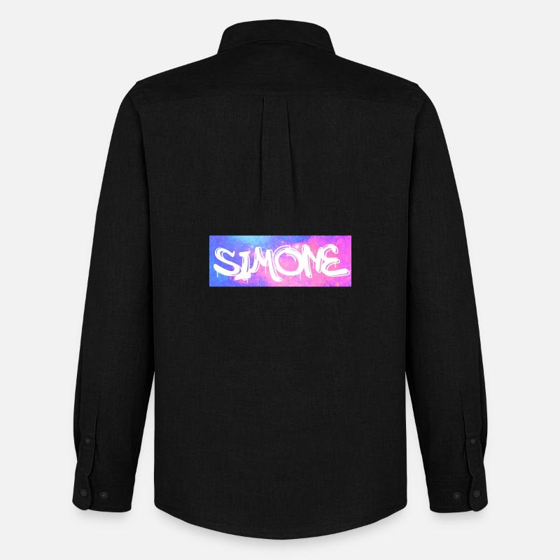 Simone - Männer Oxford Hemd von Stanley/Stella - Schwarz