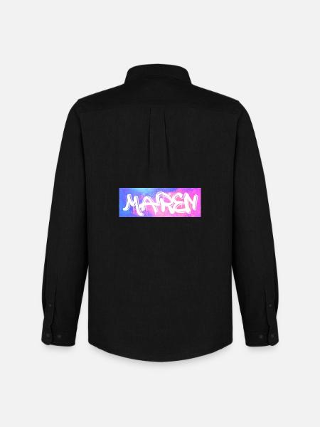 Maren Name Geschenk Geschenkidee Galaxie - Männer Oxford Hemd von Stanley/Stella - Schwarz
