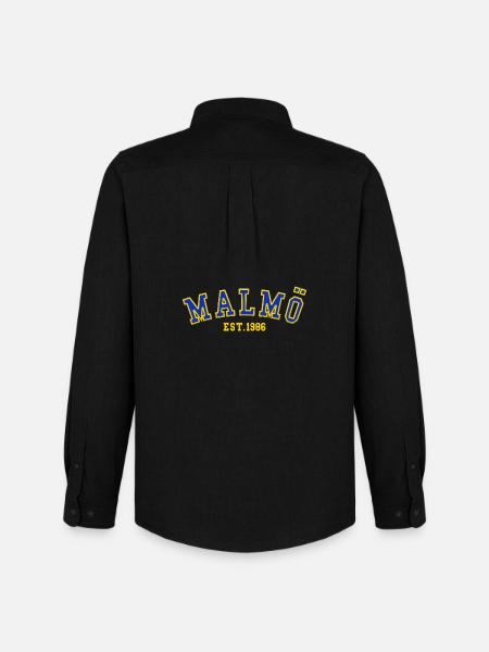 Malmö Est. 1986 - Men's Oxford Shirt by Stanley/Stella - black