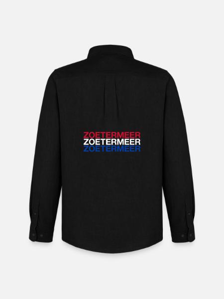 ZOETERMEER Netherlands Netherlands Flag - Men's Oxford Shirt by Stanley/Stella - black