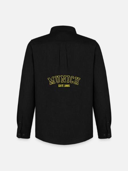 Munich_Est_1965 - Men's Oxford Shirt by Stanley/Stella - black