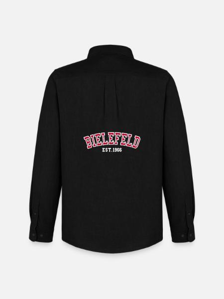Bielefeld Est. 1966 - Men's Oxford Shirt by Stanley/Stella - black