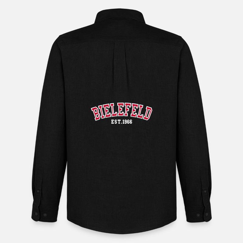 Bielefeld gegründet 1966 - Männer Oxford Hemd von Stanley/Stella - Schwarz