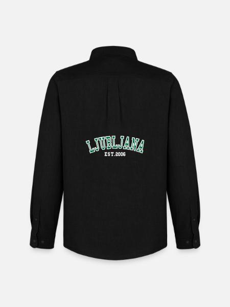 Ljubljana Est. 2006 - Men's Oxford Shirt by Stanley/Stella - black
