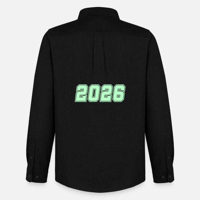 2026-- - Männer Oxford Hemd von Stanley/Stella - Schwarz