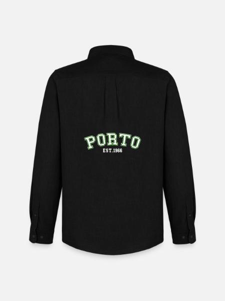 Porto Est. 1966 - Men's Oxford Shirt by Stanley/Stella - black