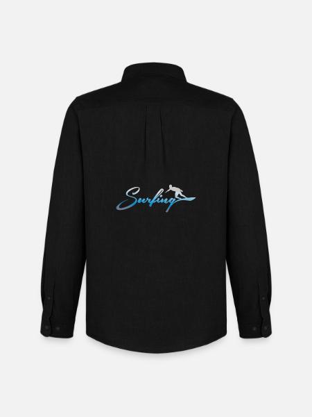 SURF, SURF - Chemise Oxford homme Stanley/Stella - noir