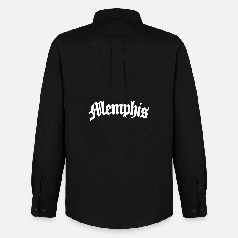 memphis - Männer Oxford Hemd von Stanley/Stella - Schwarz