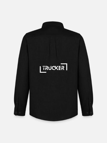 Trucker - Men's Oxford Shirt by Stanley/Stella - black