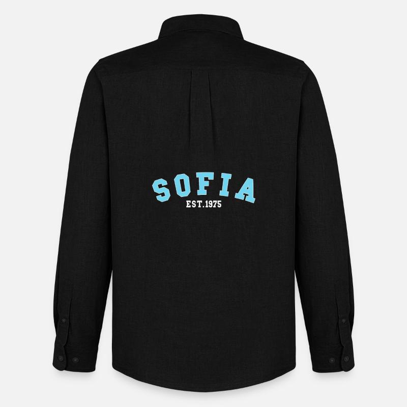 Sofia_Est_1975 - Männer Oxford Hemd von Stanley/Stella - Schwarz