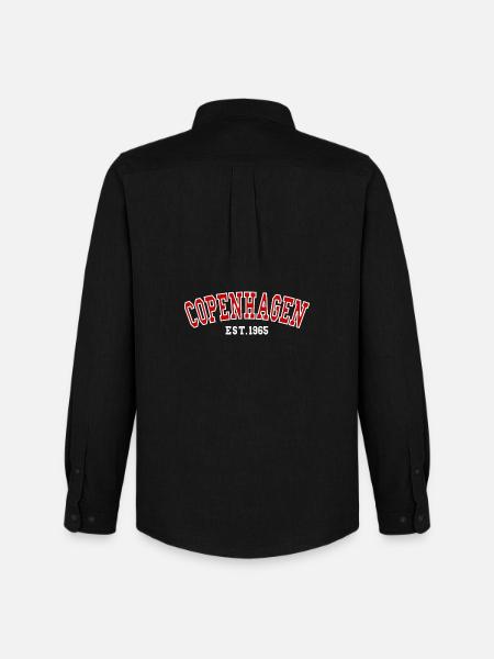 Copenhague Est 1965 - Chemise Oxford homme Stanley/Stella - noir