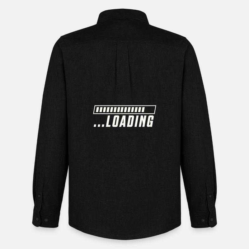 Loading Bar Loading Progress - Men's Oxford Shirt by Stanley/Stella - black