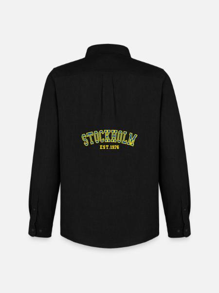 Stockholm Est. 1976 - Men's Oxford Shirt by Stanley/Stella - black
