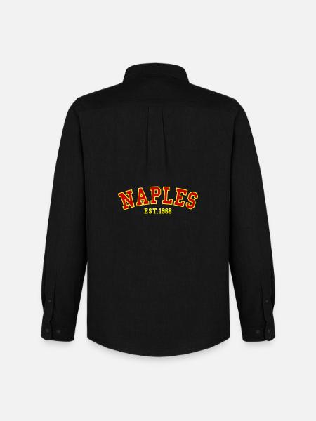 Naples Est. 1966 - Men's Oxford Shirt by Stanley/Stella - black