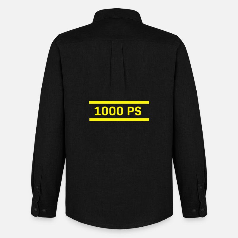 1000 ps - Männer Oxford Hemd von Stanley/Stella - Schwarz