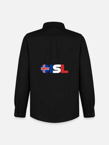 Islande - Chemise Oxford homme Stanley/Stella - noir