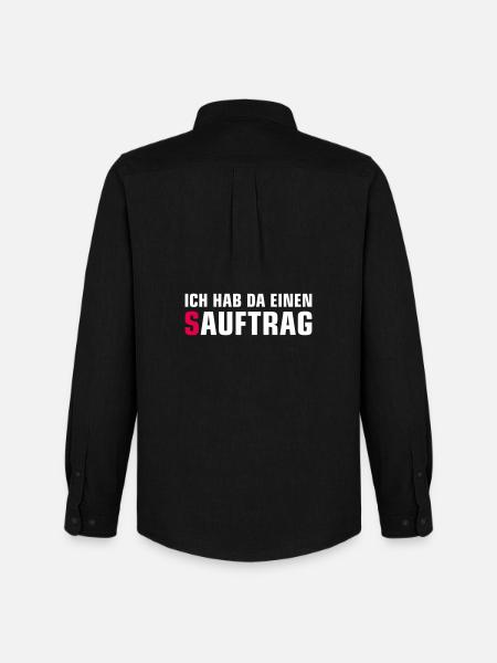 Single Status Minimalist T-Shirt - Männer Oxford Hemd von Stanley/Stella - Schwarz