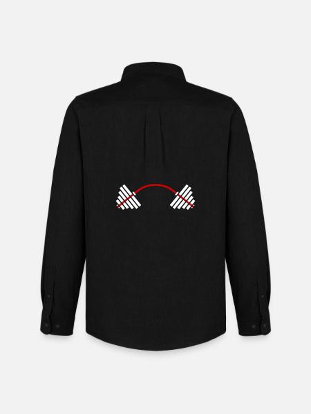 Max Power GYM: Workout & Motivation - Men's Oxford Shirt by Stanley/Stella - black