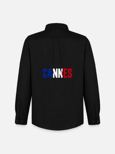 Cannes, France - Chemise Oxford homme Stanley/Stella - noir