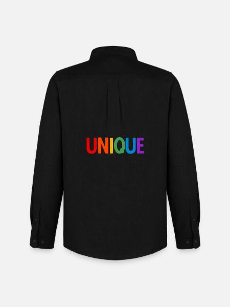 Lgbt. Unique - Men's Oxford Shirt by Stanley/Stella - black