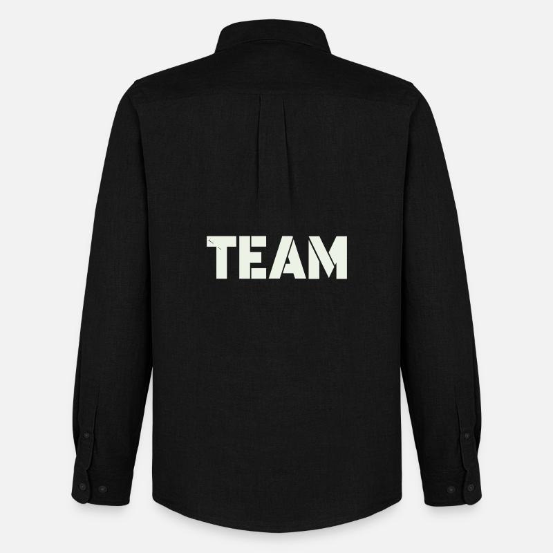 team - Männer Oxford Hemd von Stanley/Stella - Schwarz