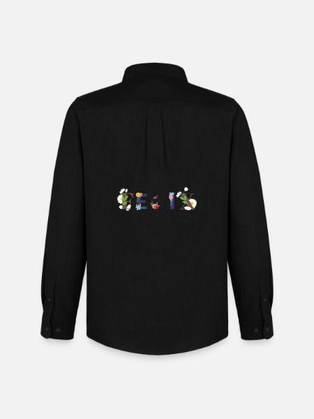 FELIX Name mit Blumen geschmückt - Männer Oxford Hemd von Stanley/Stella - Schwarz