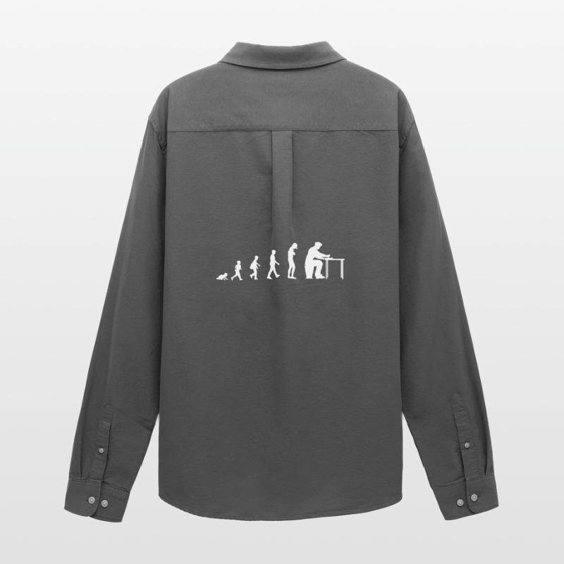 Evolution from baby to writer, author Men's Oxford Shirt by Stanley/Stella