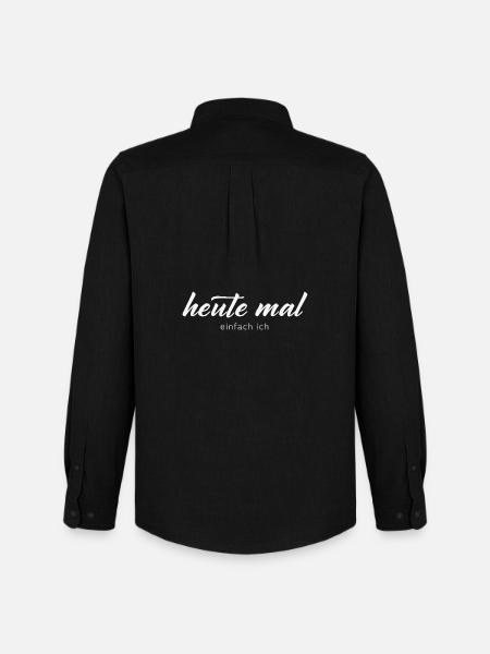heute mal einfach ich - Männer Oxford Hemd von Stanley/Stella - Schwarz