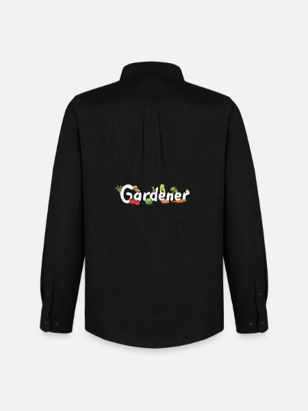 Gärtner Gärtnerin Garten - Männer Oxford Hemd von Stanley/Stella - Schwarz