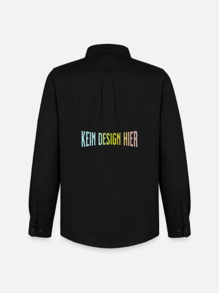 No Design Here Funny Statement Shirt - Men's Oxford Shirt by Stanley/Stella - black