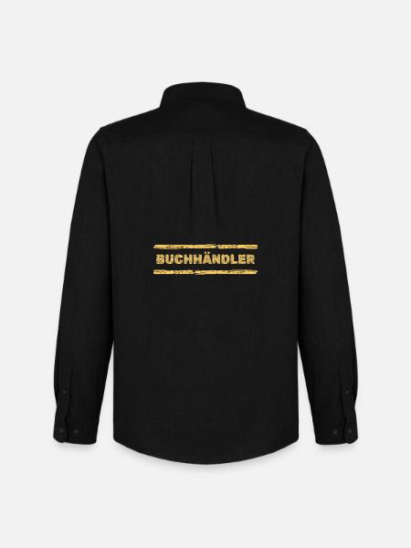 Job Buchhaendler - Männer Oxford Hemd von Stanley/Stella - Schwarz