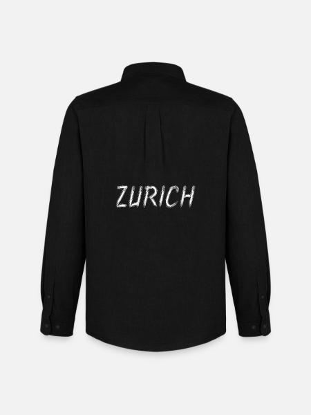 Zurich Brush Urbaine - Chemise Oxford homme Stanley/Stella - noir