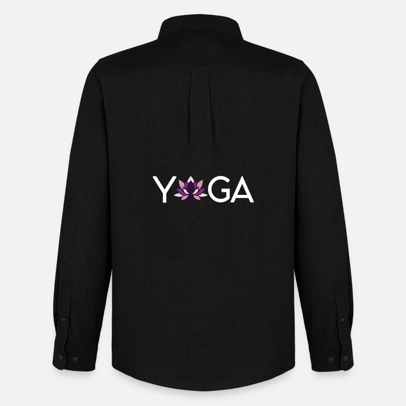 Joga - Männer Oxford Hemd von Stanley/Stella - Schwarz