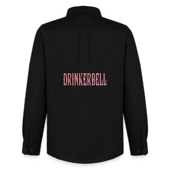 Drinkerbell - Männer Oxford Hemd von Stanley/Stella - Schwarz - Hinten - AI Model Male 185 dark (185cm)