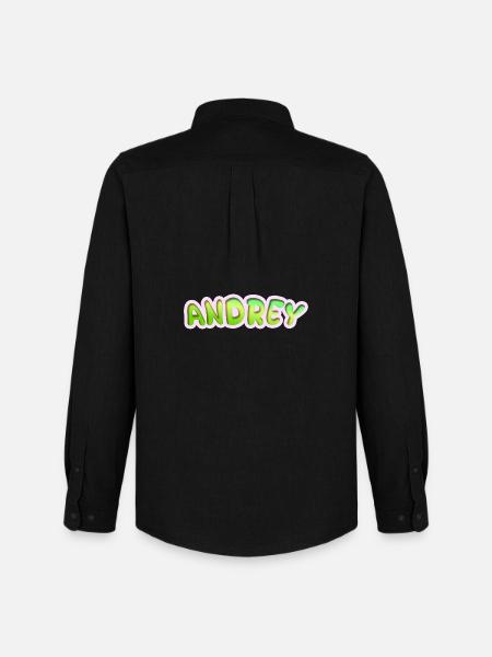Andrey as a profession - Men's Oxford Shirt by Stanley/Stella - black