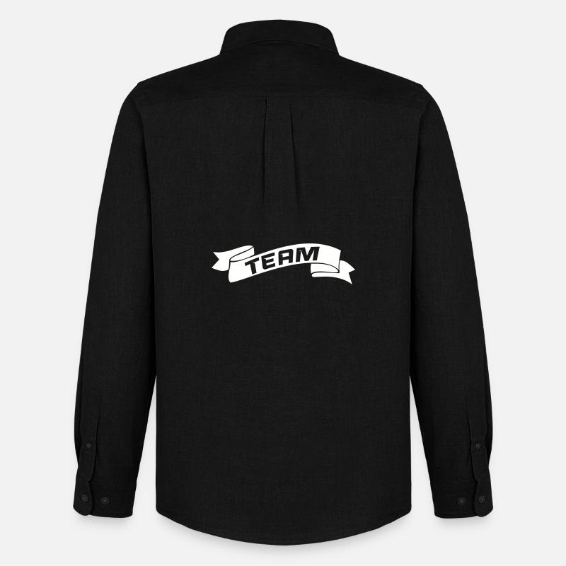 team- - Männer Oxford Hemd von Stanley/Stella - Schwarz