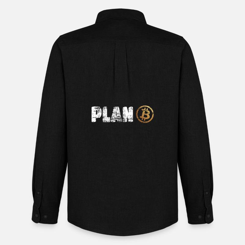 Plan Bitcoin Plan B - Men's Oxford Shirt by Stanley/Stella - black