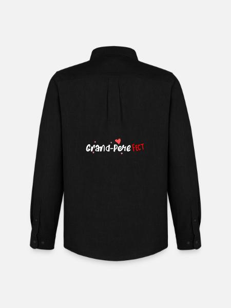 Grand-Pere fect - Chemise Oxford homme Stanley/Stella - noir