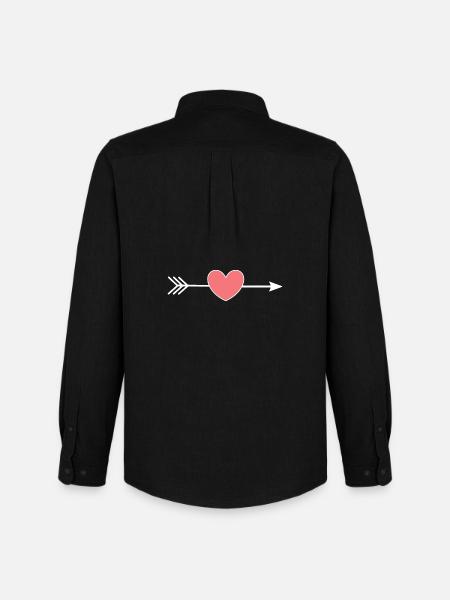 Cadeau Saint-Valentin Saint-Valentin - Chemise Oxford homme Stanley/Stella - noir