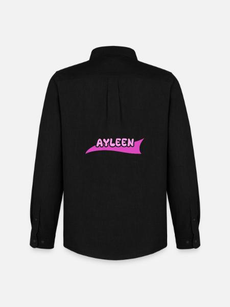 First name Ayleen - Men's Oxford Shirt by Stanley/Stella - black