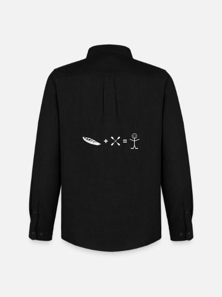 Funny Kayaking Kayaker Canoeing Kayaking Lover - Men's Oxford Shirt by Stanley/Stella - black