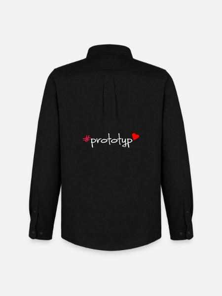 #prototyp - Chemise Oxford homme Stanley/Stella - noir