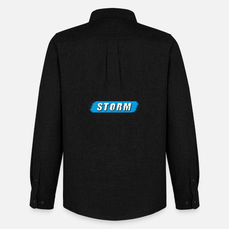 Storm claim - timeless Design - Männer Oxford Hemd von Stanley/Stella - Schwarz